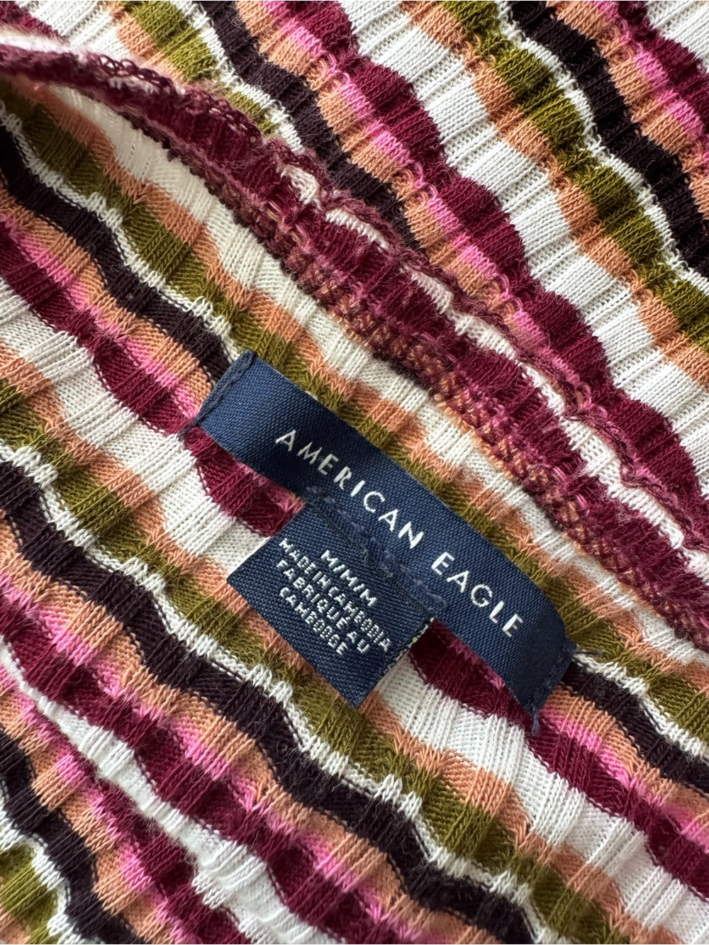 American Eagle Outfitters Striped Halter Tank Top - Picture 4 of 5